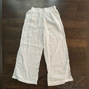 Aerie White Cover Up Wide Leg Pants